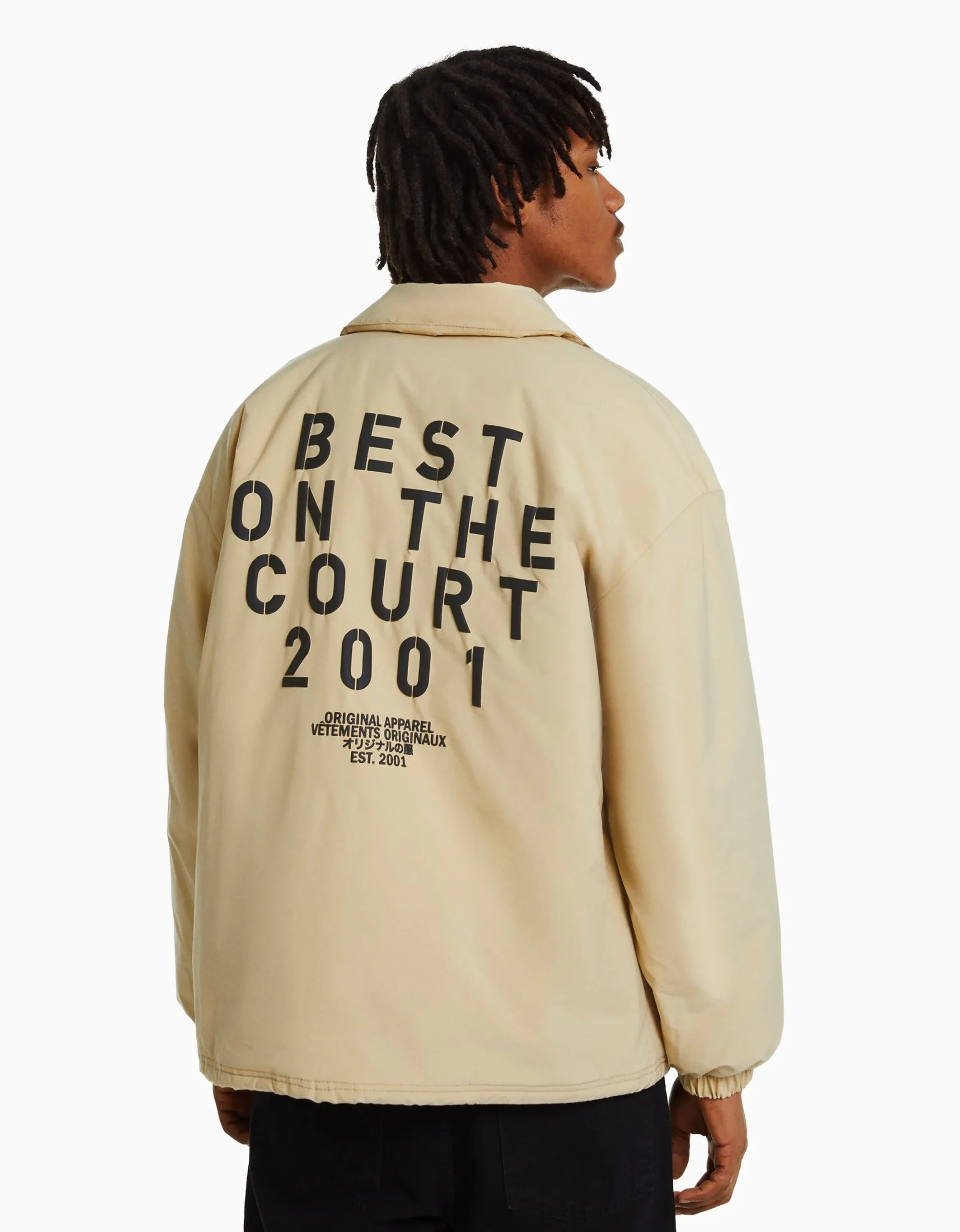 HOMME BERSHKA Vêtements*Blouson imprimé dos