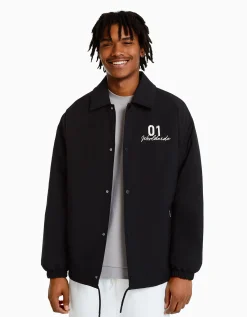 HOMME BERSHKA Vêtements*Blouson imprimé dos