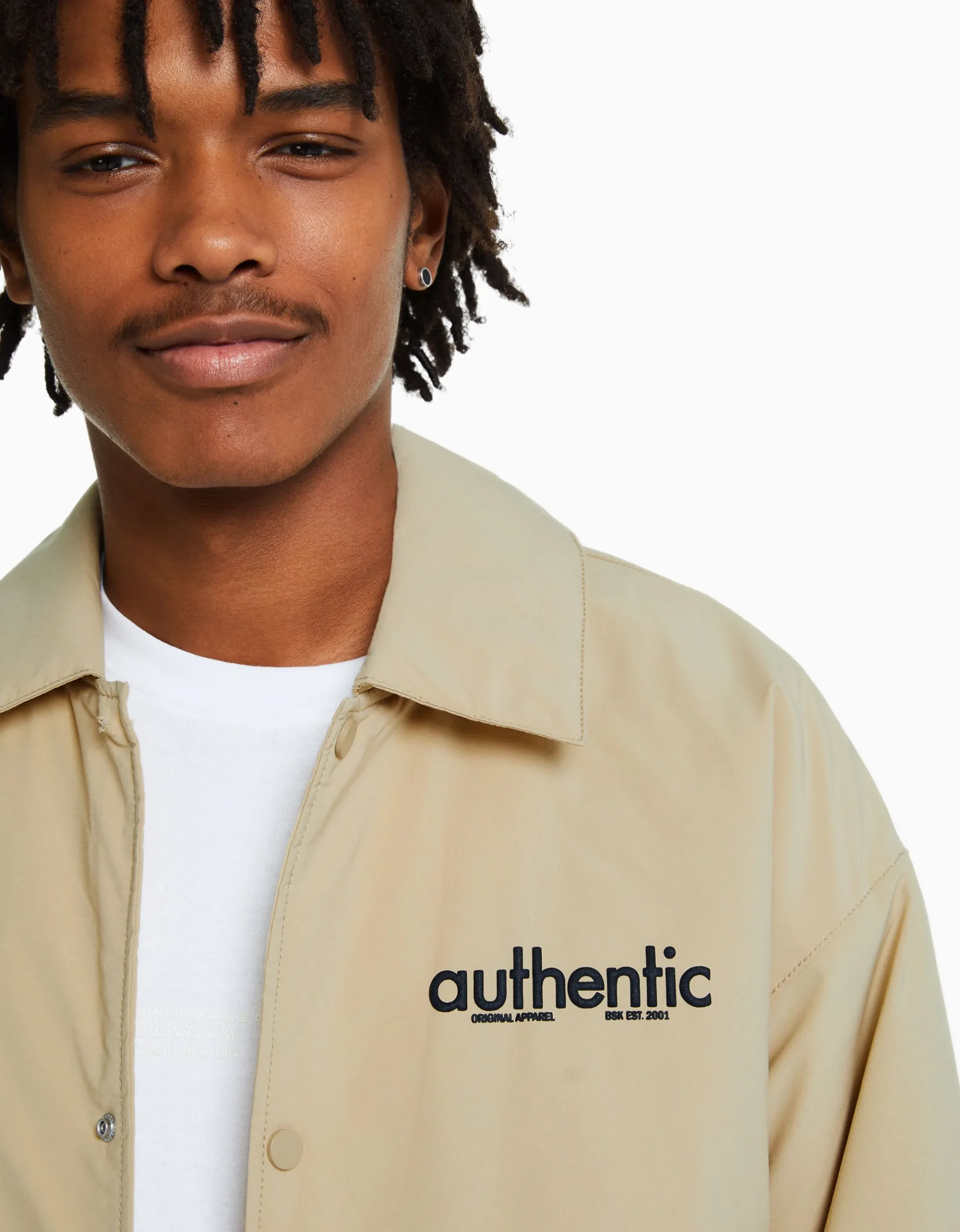 HOMME BERSHKA Vêtements*Blouson imprimé dos