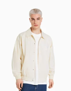 HOMME BERSHKA Vêtements*Blouson léger effet nylon