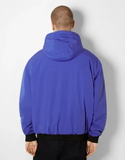 HOMME BERSHKA Blousons et manteaux*Blouson matelassé capuche imprimé