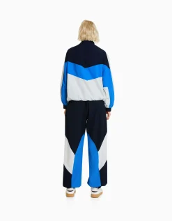 FEMME BERSHKA Vestes*Blouson oversize effet nylon color block