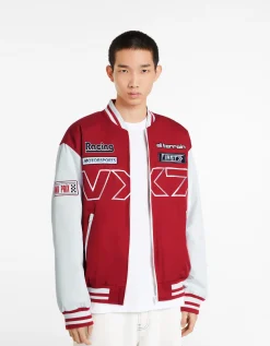 HOMME BERSHKA Vêtements*Blouson racing effet nylon