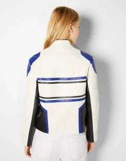 FEMME BERSHKA Vestes*Blouson racing similicuir