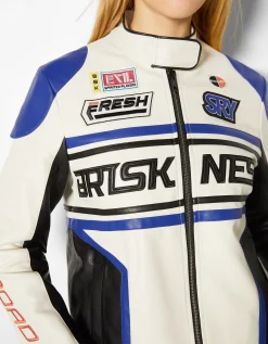 FEMME BERSHKA Vestes*Blouson racing similicuir