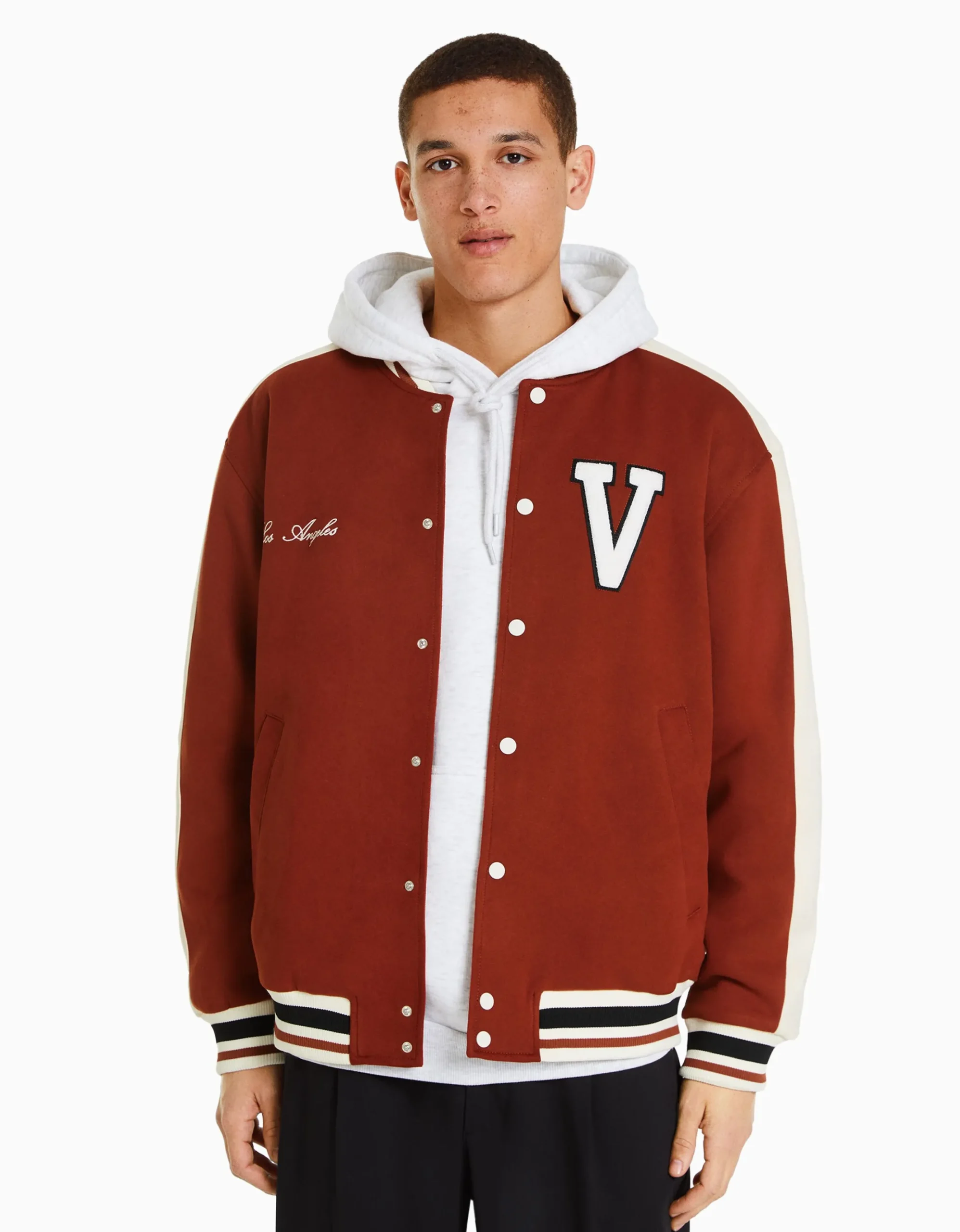 HOMME BERSHKA Blousons et manteaux*Blouson suédine empiècement