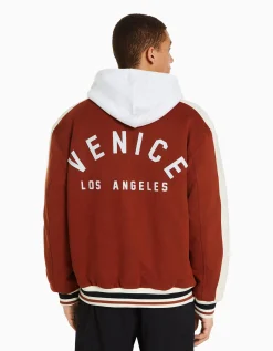 HOMME BERSHKA Blousons et manteaux*Blouson suédine empiècement