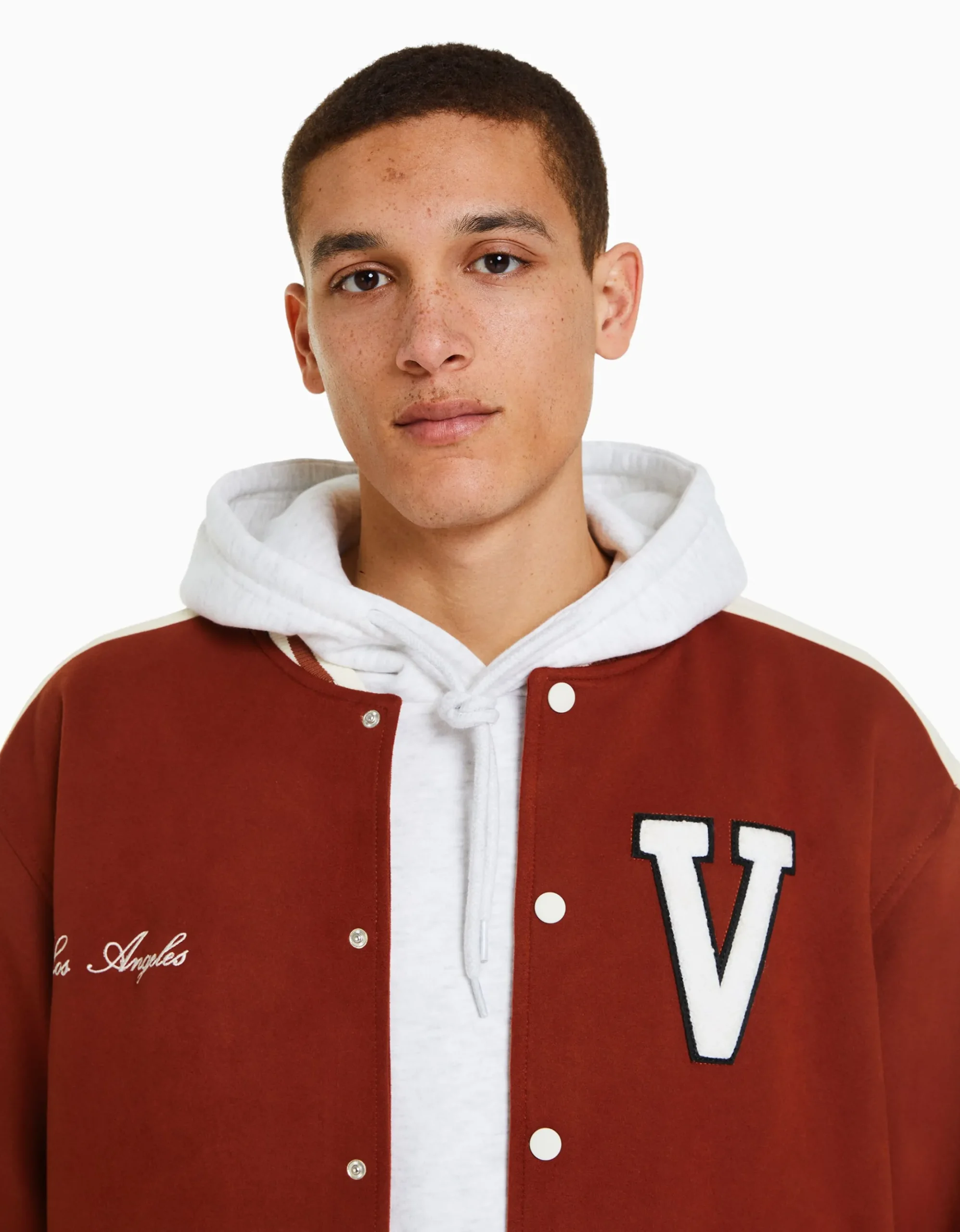 HOMME BERSHKA Blousons et manteaux*Blouson suédine empiècement