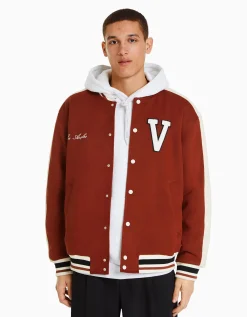 HOMME BERSHKA Blousons et manteaux*Blouson suédine empiècement