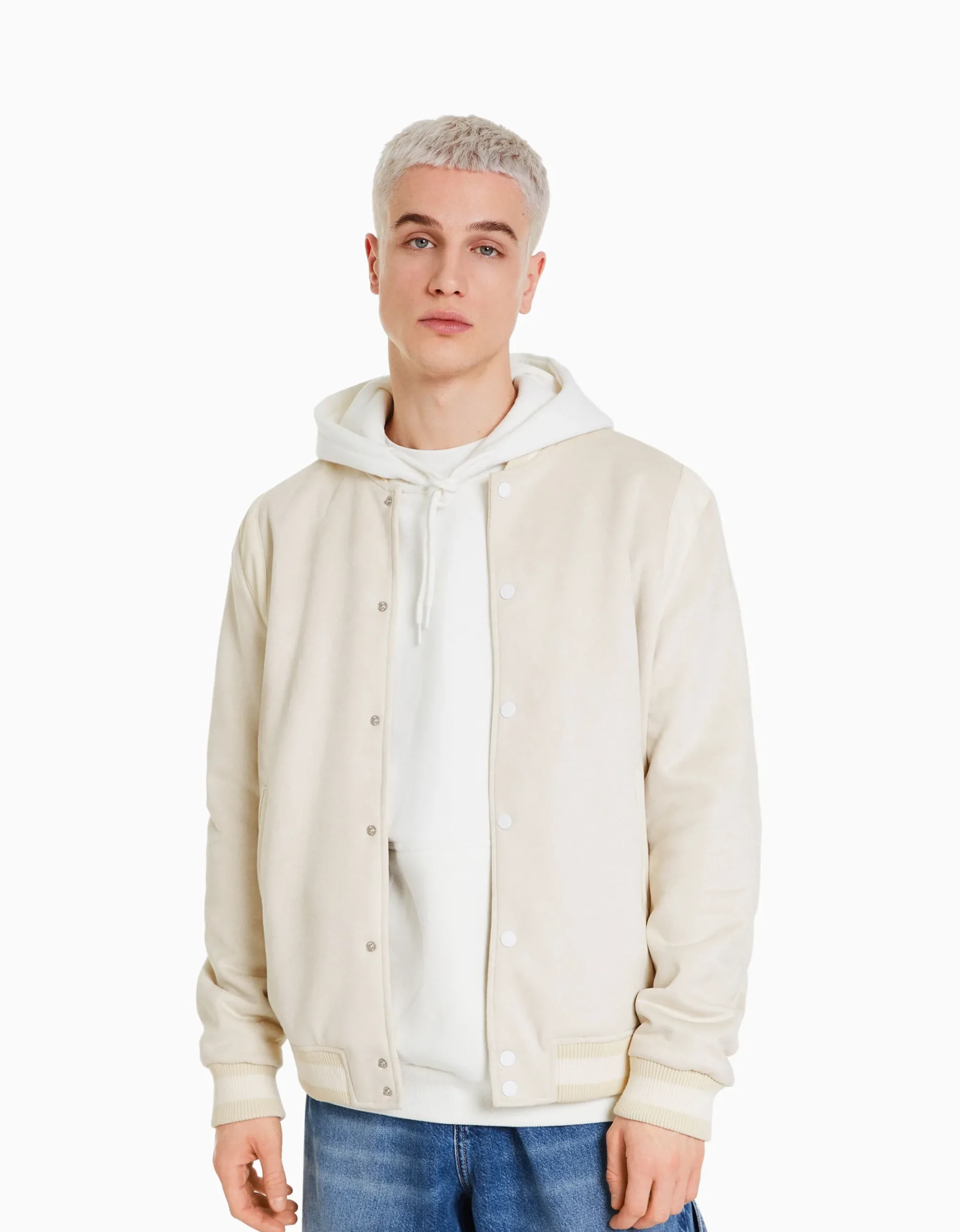 HOMME BERSHKA Vêtements*Blouson suédine et similicuir