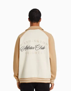 HOMME BERSHKA Blousons et manteaux*Blouson tissu contraste