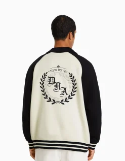 HOMME BERSHKA Blousons et manteaux*Blouson tissu contraste