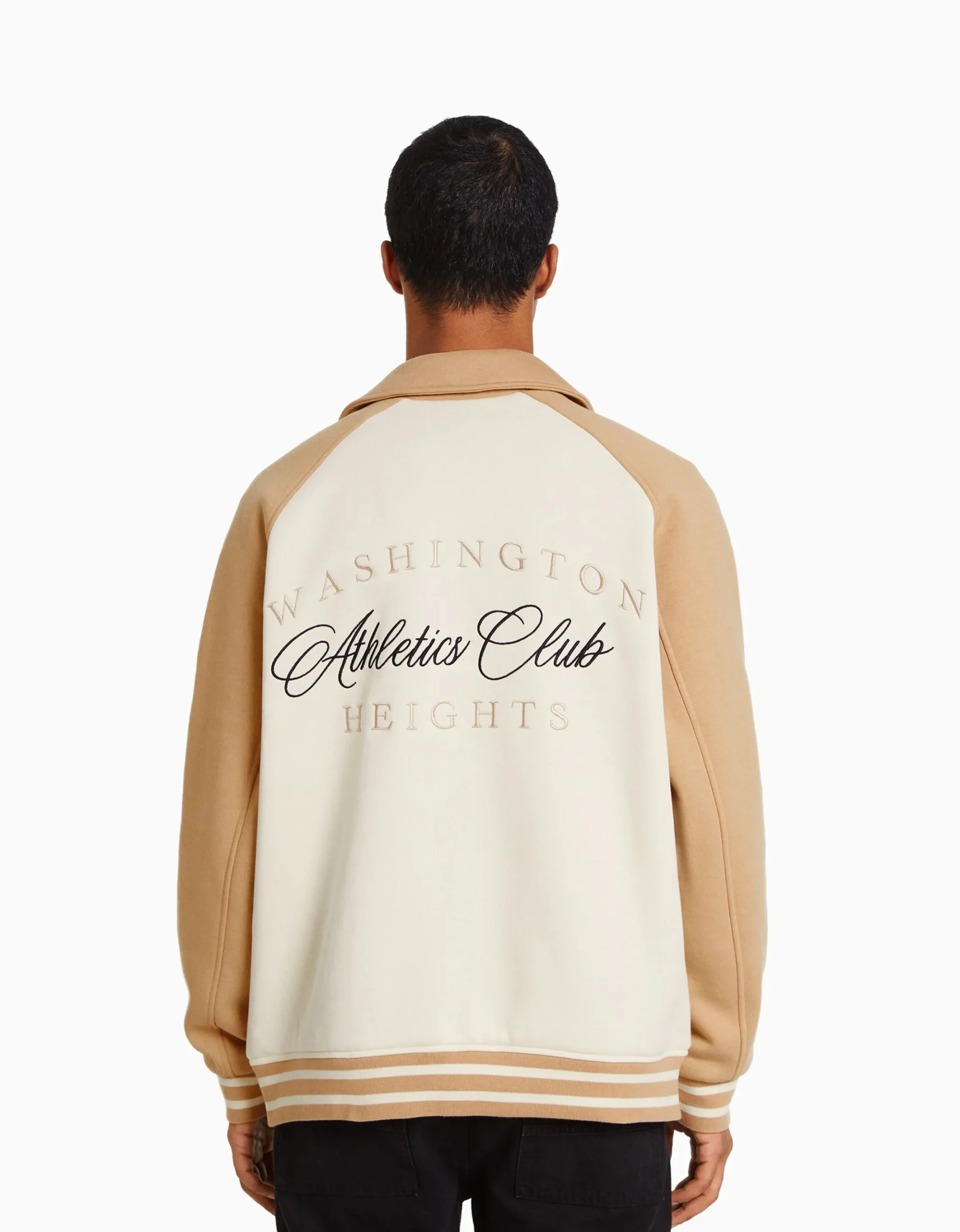 HOMME BERSHKA Vêtements*Blouson tissu contraste