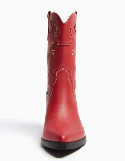 FEMME BERSHKA New*Bottes à talon style cowboy