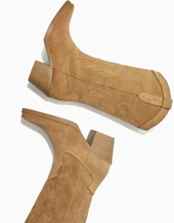 FEMME BERSHKA Chaussures*Bottes à talon style cowboy