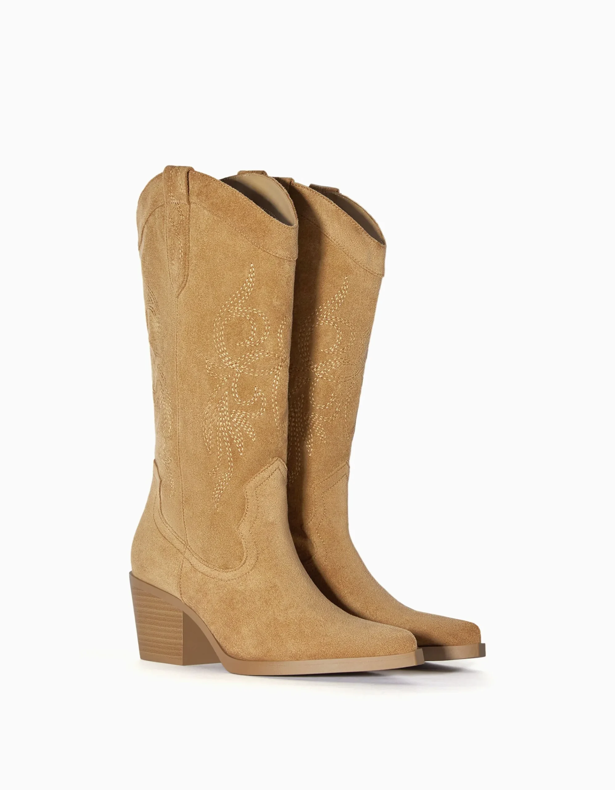 FEMME BERSHKA Bottes*Bottes à talon style cowboy