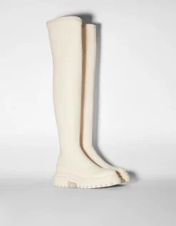 FEMME BERSHKA Bottes*Bottes plates XL semelle crantée