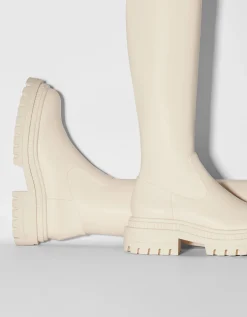 FEMME BERSHKA Bottes*Bottes plates XL semelle crantée