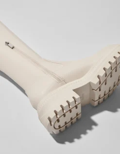 FEMME BERSHKA Bottes*Bottes plates XL semelle crantée
