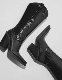 FEMME BERSHKA Bottes*Bottes talon cowboy