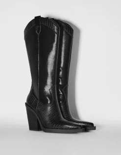FEMME BERSHKA Bottes*Bottes talon cowboy