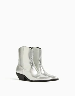 FEMME BERSHKA Cowboy*Bottines cowboy à talon