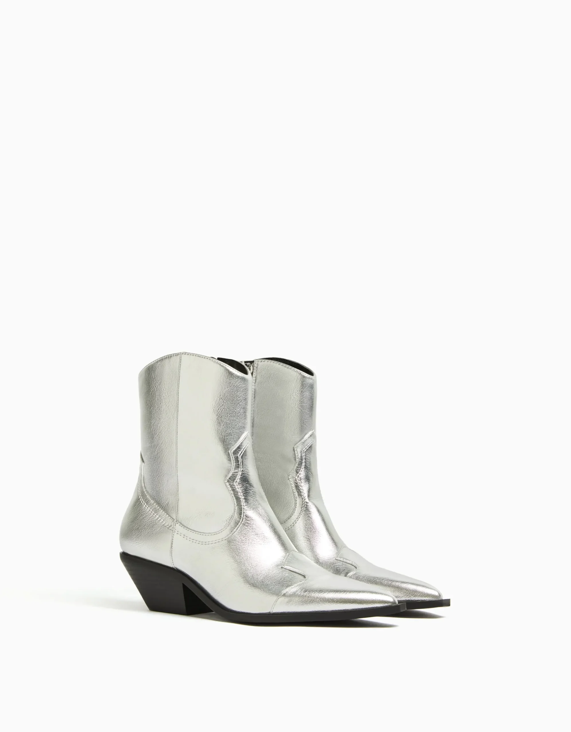 FEMME BERSHKA Cowboy*Bottines cowboy à talon