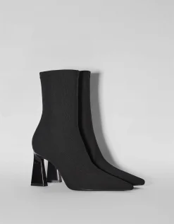 FEMME BERSHKA Shoes Arrival*Bottines moulantes talon métallisé