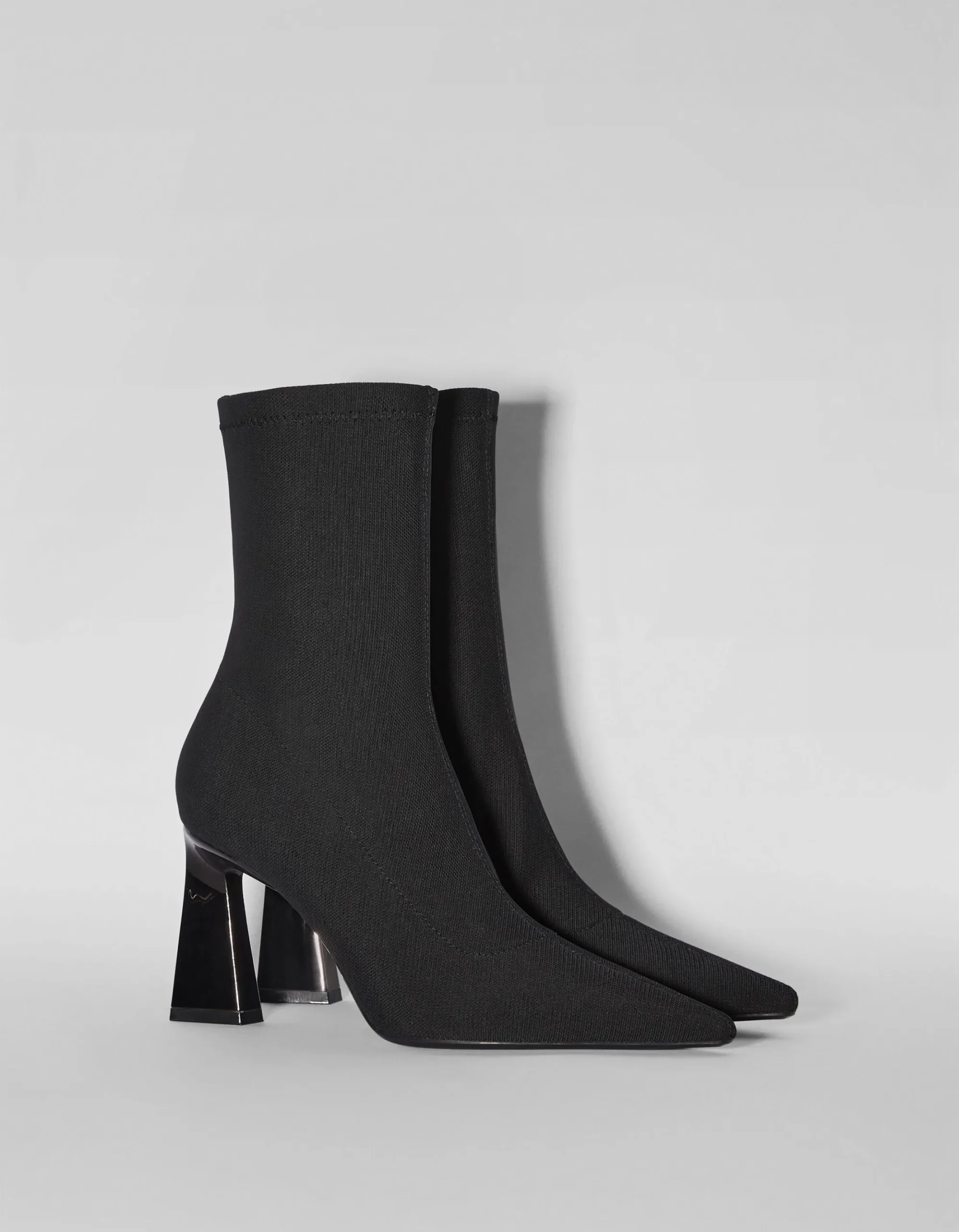 FEMME BERSHKA Shoes Arrival*Bottines moulantes talon métallisé