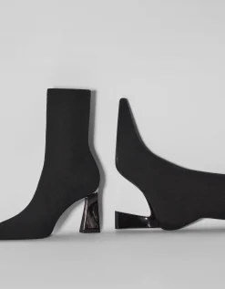 FEMME BERSHKA Shoes Arrival*Bottines moulantes talon métallisé