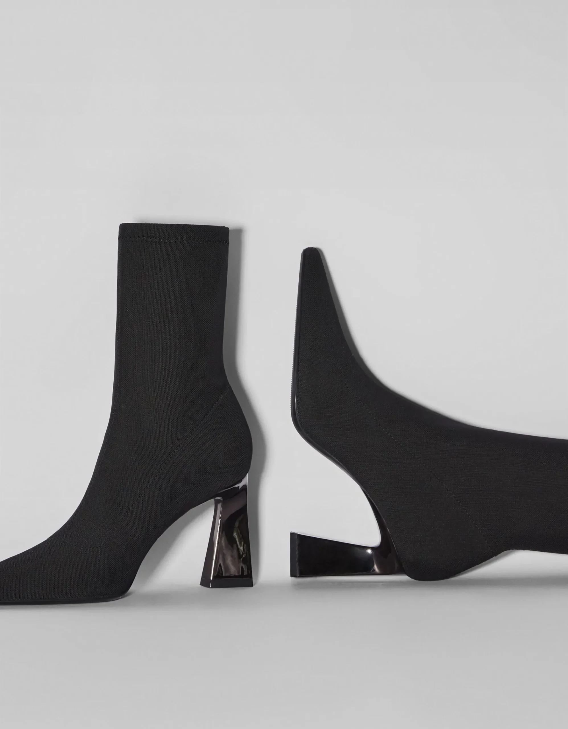 FEMME BERSHKA Shoes Arrival*Bottines moulantes talon métallisé