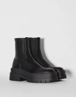 FEMME BERSHKA Shoes Arrival*Bottines plateforme moulantes