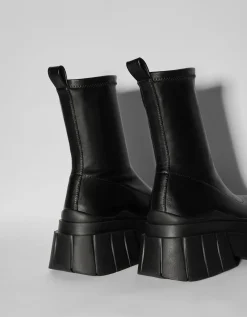 FEMME BERSHKA Shoes Arrival*Bottines plateforme moulantes
