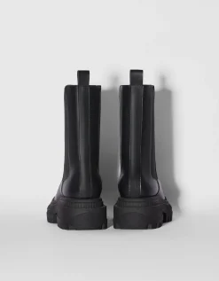 FEMME BERSHKA Shoes Arrival*Bottines plates avec bandes élastiques