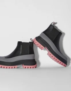 FEMME BERSHKA Shoes Arrival*Bottines plates semelle colorée