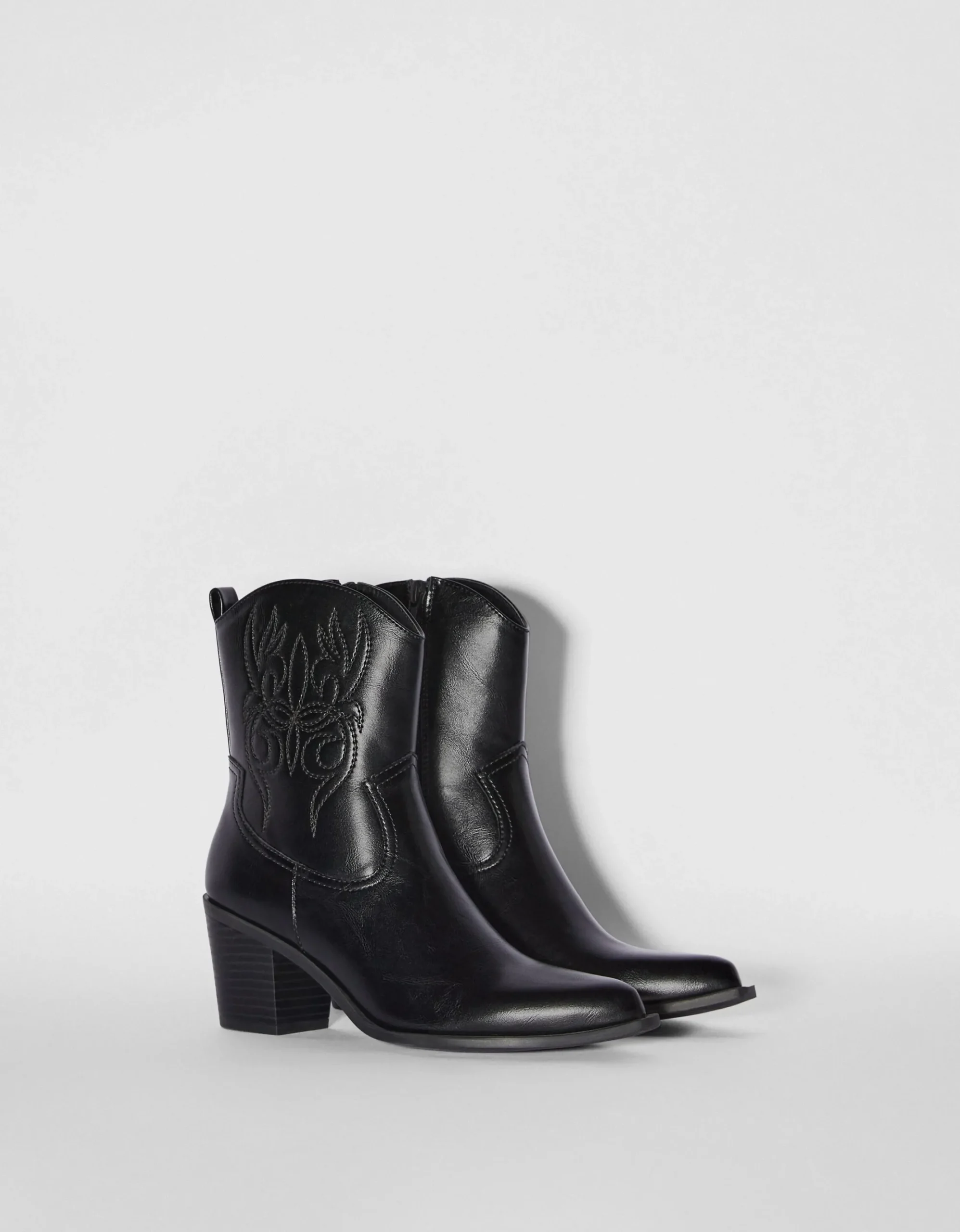 FEMME BERSHKA Cowboy*Bottines talon cowboy
