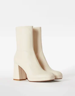 FEMME BERSHKA Chaussures*Bottines talon moulantes mini plateforme