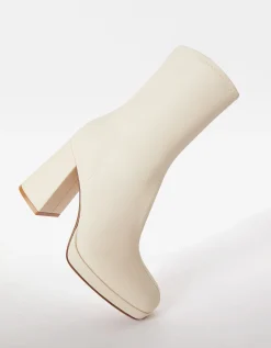 FEMME BERSHKA Chaussures*Bottines talon moulantes mini plateforme