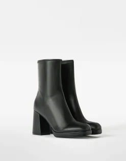 FEMME BERSHKA Chaussures*Bottines talon moulantes mini plateforme