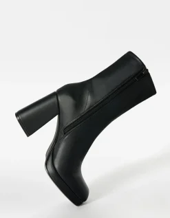FEMME BERSHKA Chaussures*Bottines talon moulantes mini plateforme