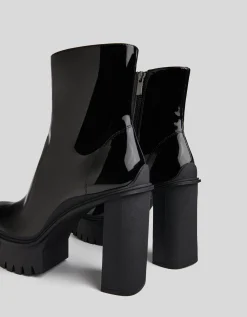 FEMME BERSHKA Shoes Arrival*Bottines talon plateforme vernies