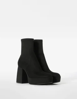 FEMME BERSHKA Chaussures*Bottines talon plateforme moulantes