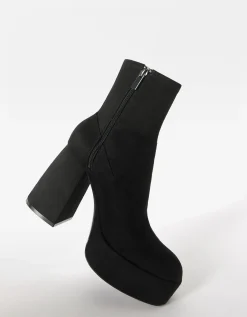 FEMME BERSHKA Chaussures*Bottines talon plateforme moulantes