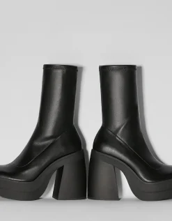 FEMME BERSHKA Shoes Arrival*Bottines talon plateforme moulantes