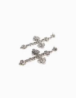 FEMME BERSHKA Tout voir*Boucles d’oreilles croix