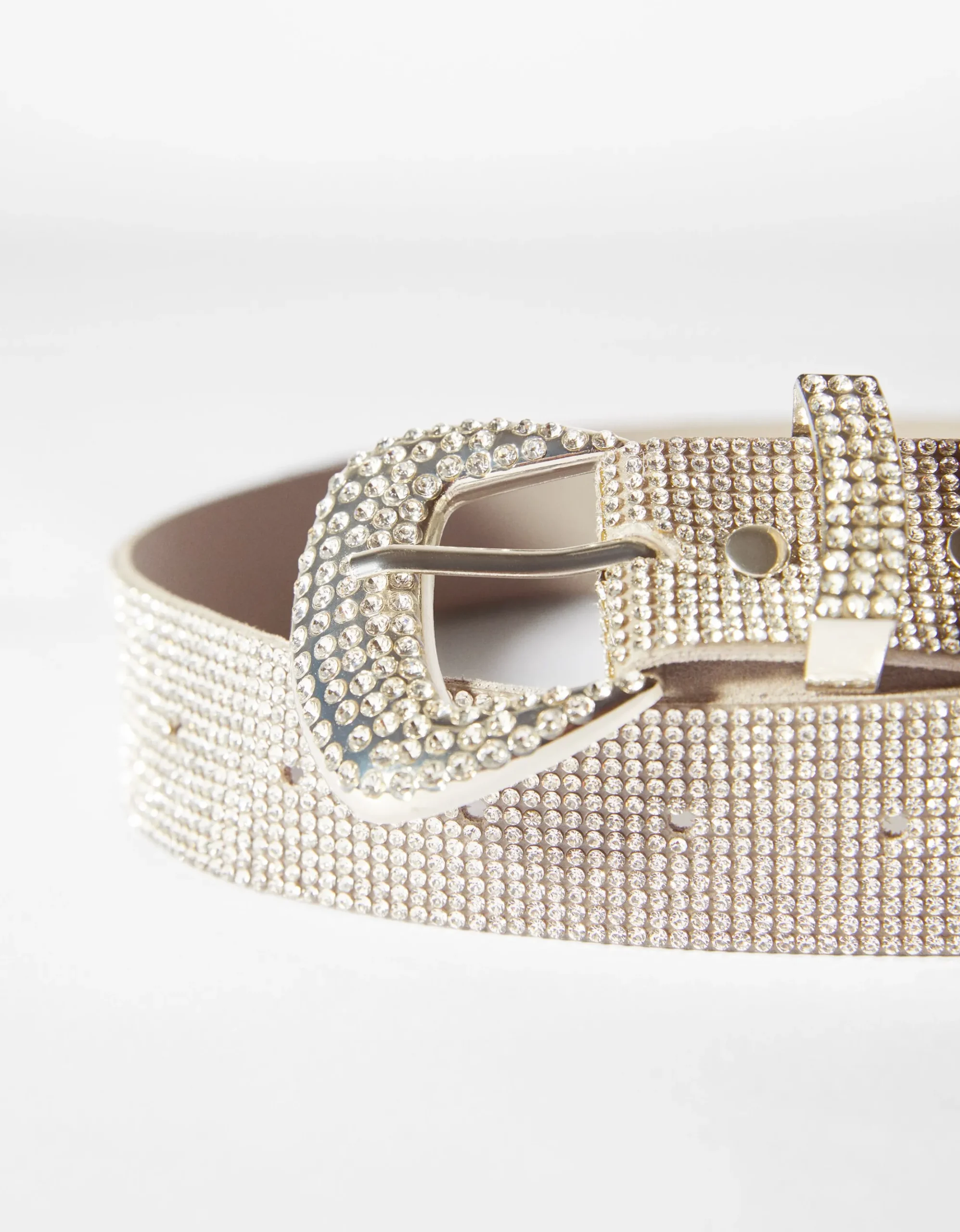 FEMME BERSHKA Ceintures*Ceinture à boucle en strass