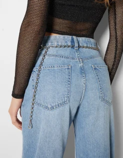 FEMME BERSHKA Ceintures*Ceinture chaîne anneaux