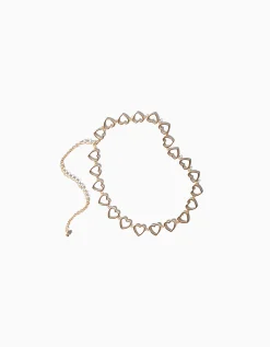 FEMME BERSHKA Ceintures*Ceinture chaîne cœur