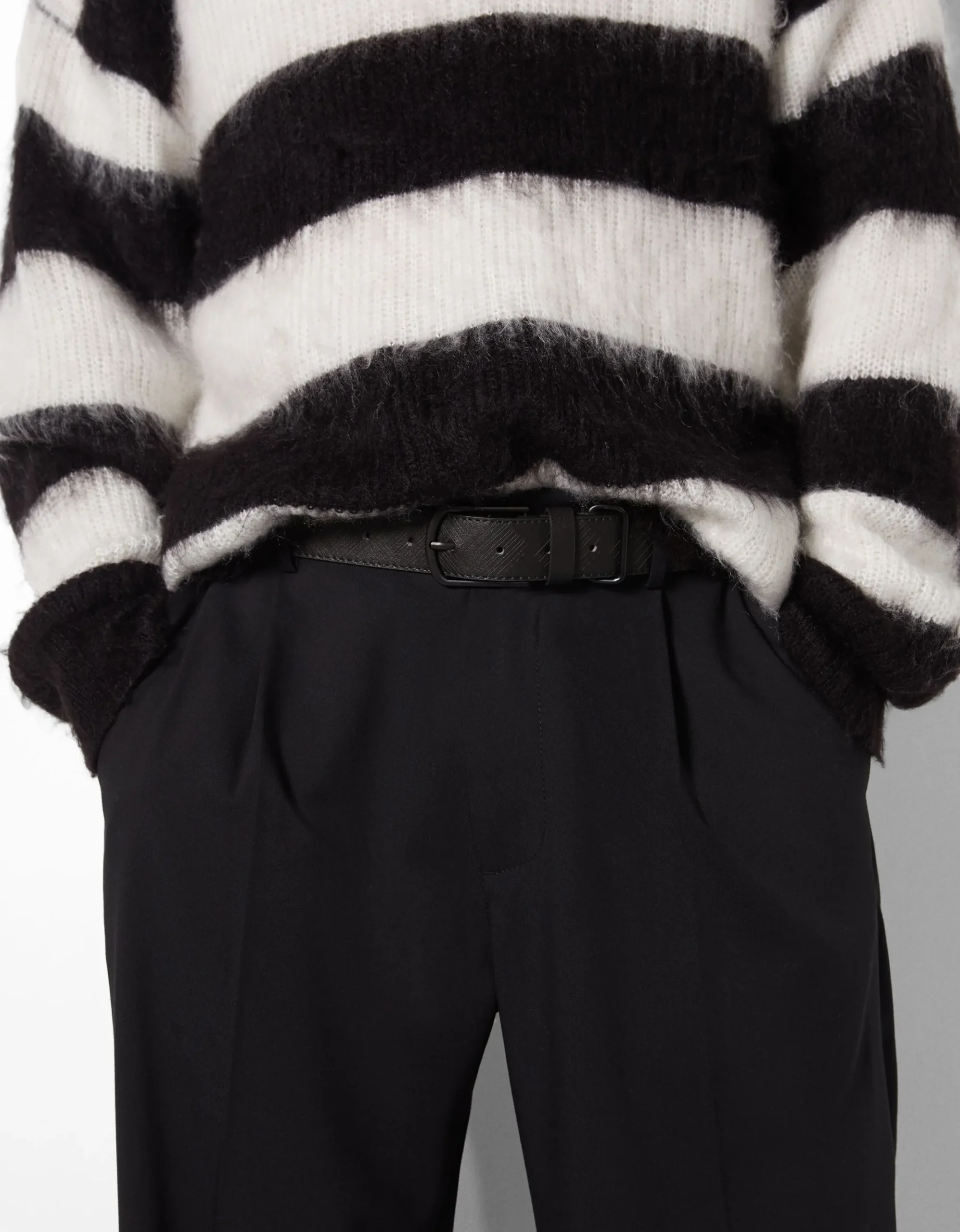 HOMME BERSHKA Tout voir*Ceinture effet cuir gravée