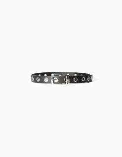 FEMME BERSHKA Ceintures*Ceinture similicuir œillets